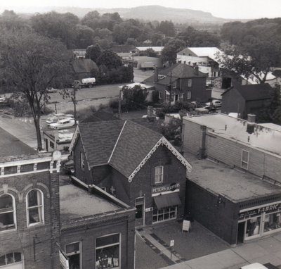 View of the west side of Martin Street near the intersection with Main St.