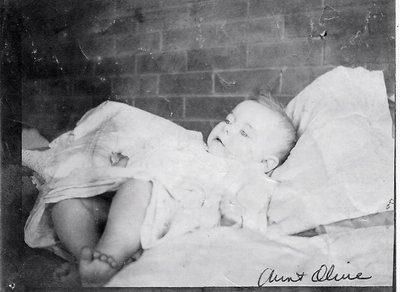 Aunt Olive as a baby