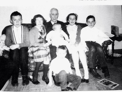 Grandpa William John Armstrong Jr. on his 80th birthday with all his grandchildren.