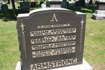 Grave marker for the Armstrong family