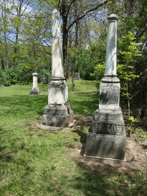 The Rixon graves at the Milton Pioneer Cemetery