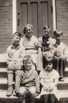 Students at Ash School, Nelson and Trafalgar, Halton County, Ontario