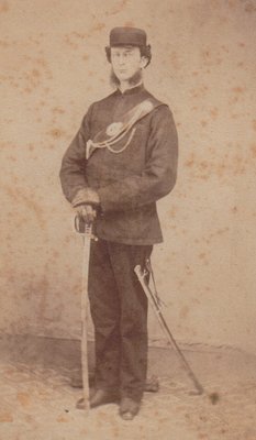 Thomas Rixon in militia uniform