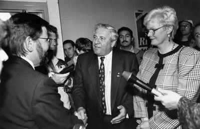 Julian Reed, politician, with Garth Turner and Deanna