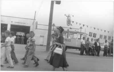 Centennial Parade, Milton.  Miss Gemmell and students