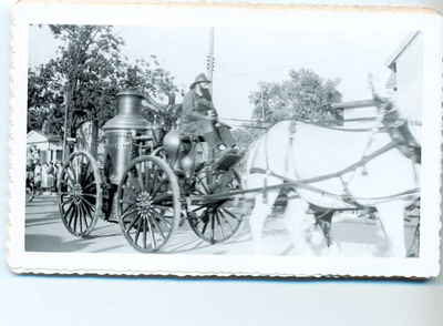 Centennial Parade, Milton, 1957.  Fire truck