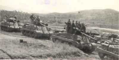 Canadian Tank Unit training for the Korean War