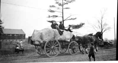 164th Battalion supply wagon