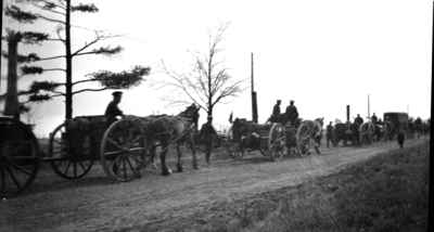 164th Battalion wagons march