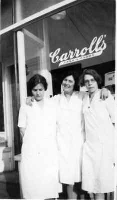 Staff at Carroll's grocery store