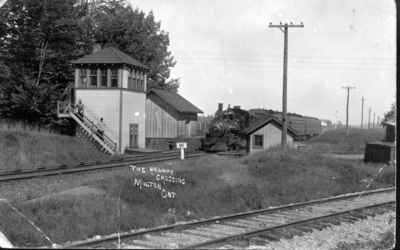 The Milton railway crossing