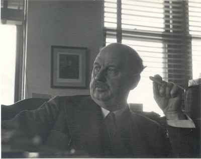 P. L. Robertson in his office