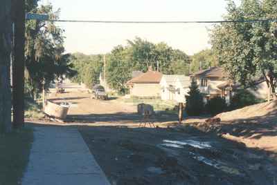 Roadwork on Pine Street