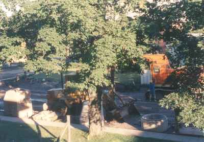 Roadwork on Pine Street