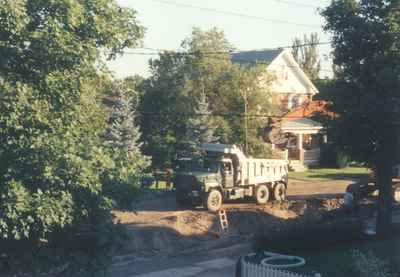 Roadwork on Pine Street