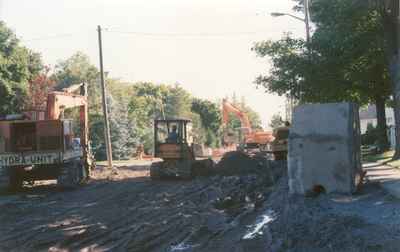 Roadwork on Pine Street