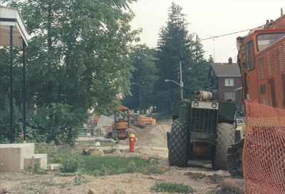 Roadwork on Pine Street