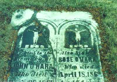 Tombstone at St. Paul's Roman Catholic Church