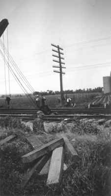 Train wreck near Milton