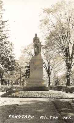 War memorial, Victoria Park, Milton, Ont.