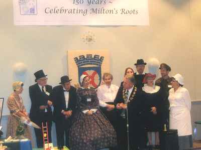 New Years Levee, 2007.   Group of Milton Historical Society enactors.