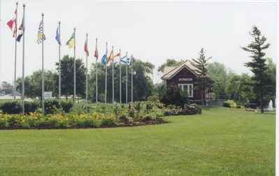 Opening of the Millennium Gardens, Chris Hadfield Park, Milton