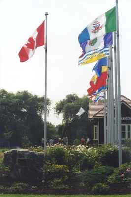 Opening of the Millennium Gardens, Chris Hadfield Park, Milton