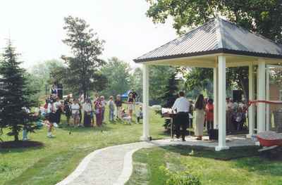 Opening of the Millennium Gardens, Chris Hadfield Park, Milton