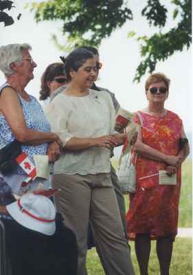 Opening of the Millennium Gardens, Chris Hadfield Park, Milton