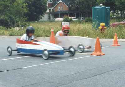 Canada Day, c.1990.  Soap Box Derby