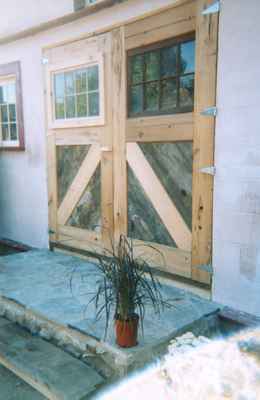 New door at the Waldie Blacksmith Shop