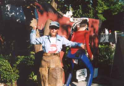 Marsha Waldie at the opening of the Waldie Blacksmith Shop