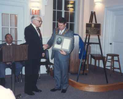 Ken Lamb and Mayor Gordon Krantz