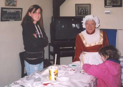 Cookie decorating at Christmas 2005