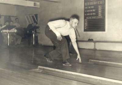 Bob Randall at the old bowling alley