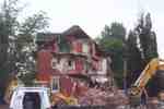 Demolishing the house belonging to the town jailer