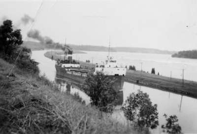 Canada Steamship Lines ship in canal