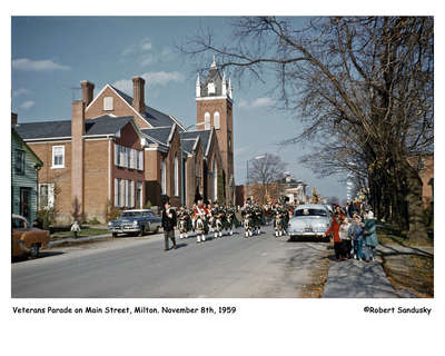 Veterans Parade on Main Street, Milton