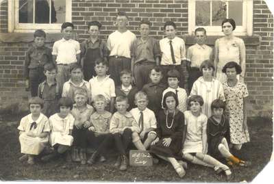 Students at Quatre Bras School, S.S.#2, Esquesing