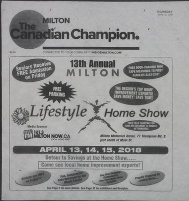 Canadian Champion (Milton, ON), 12 Apr 2018