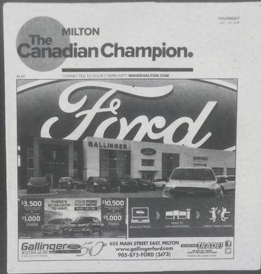 Canadian Champion (Milton, ON), 24 May 2018