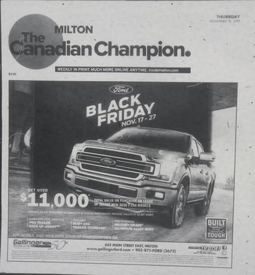 Canadian Champion (Milton, ON), 15 Nov 2018