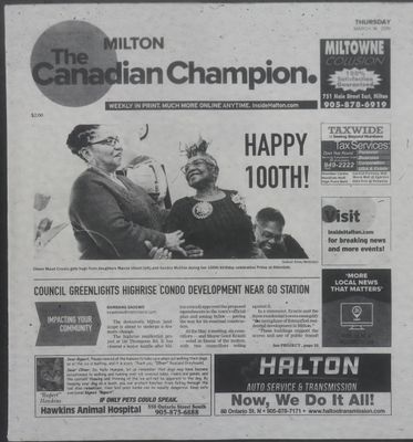 Canadian Champion (Milton, ON), 14 Mar 2019