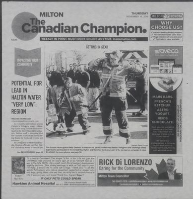 Canadian Champion (Milton, ON), 14 Nov 2019