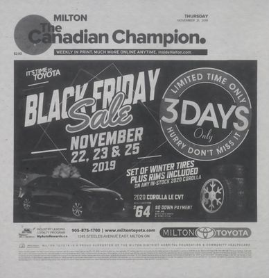 Canadian Champion (Milton, ON), 21 Nov 2019