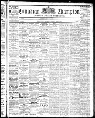 Canadian Champion (Milton, ON), 3 Mar 1864