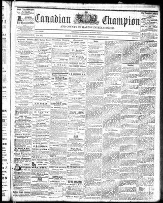 Canadian Champion (Milton, ON), 10 Mar 1864