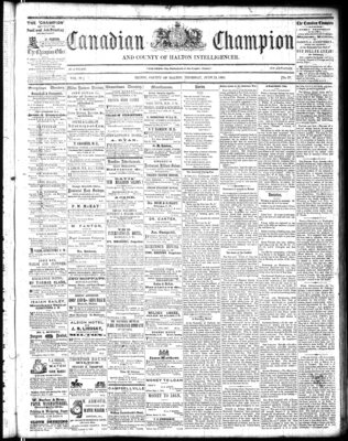 Canadian Champion (Milton, ON), 23 Jun 1864