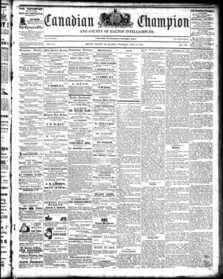 Canadian Champion (Milton, ON), 21 Jul 1864