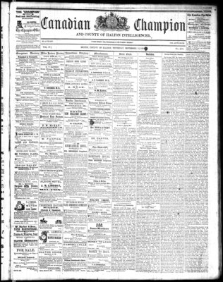 Canadian Champion (Milton, ON), 15 Sep 1864